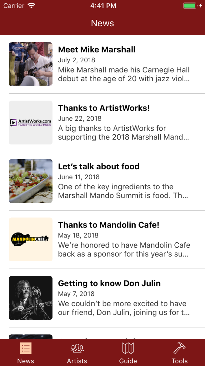 Mando Summit App News